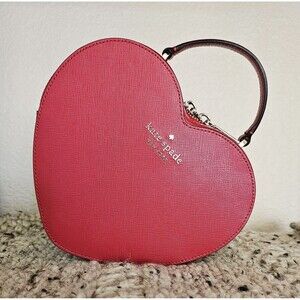 Kate Spade New York Love Shack Heart Crossbody/Handle Bag Candied 🍒 Red Lining